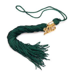 Tassel Hunter Green Graduation Cap